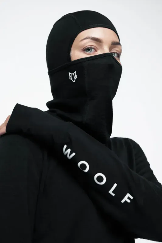 Woolf Merino Svarthetta Balaclava